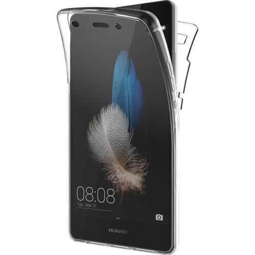 For Huawei P8 Lite 2015 Case 360 Degree Full Cover Soft Luxury Transparent Silicone Case Cover for Huawei P8 Lite 2015