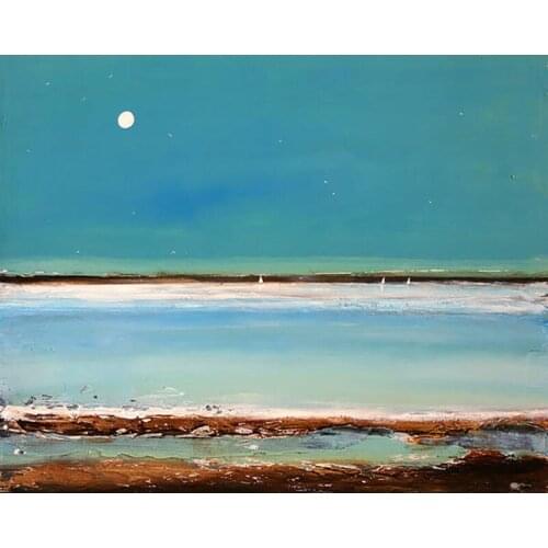 DIY Painting By Numbers Beach Textures Kit Oil Picture By Numbers Landscape Wall Art Painting on Canvas Home Decoration Gift