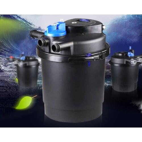 CPF2500 Type Pond Filter Filtration Equipment External Pre-Filter Canister For Fish Tank with UV Light