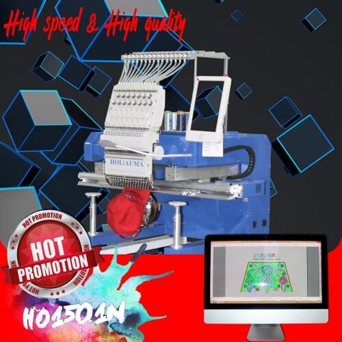 Shenzhen HOLiAUMA largest Single head 15 colors newest dahao A15 industrial computer embroidery machine hot sale