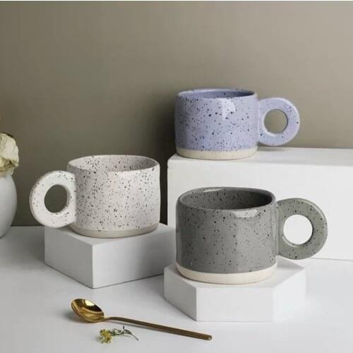 Кружка أكواب Ceramic Cup Home Creative Ring Handle Breakfast High-value Water Coffee Mug اكواب قهوه кружка для чая большая