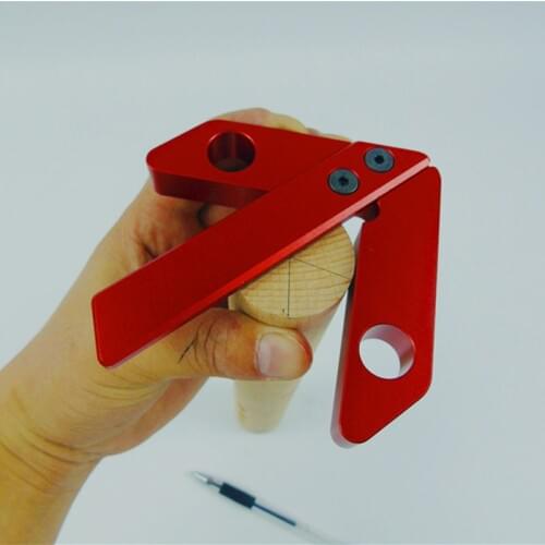 New Woodworking Center Scribe 45/90 Degree Right Angle Line Gauge Wood Ruled Carpenter Round Heart Ruler Gauge