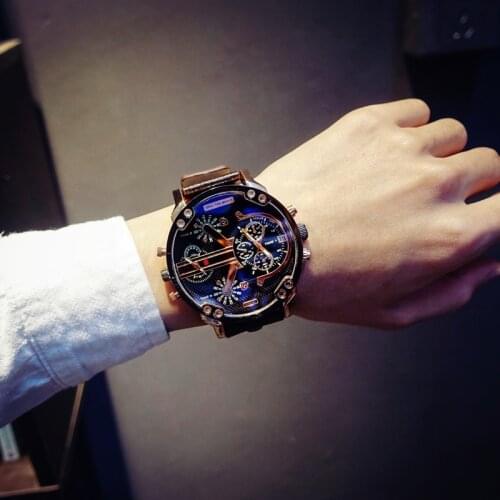 Trend Personality Watch For Men Large Dial Quartz Watches Fashion Mechanical Watch For Business Men