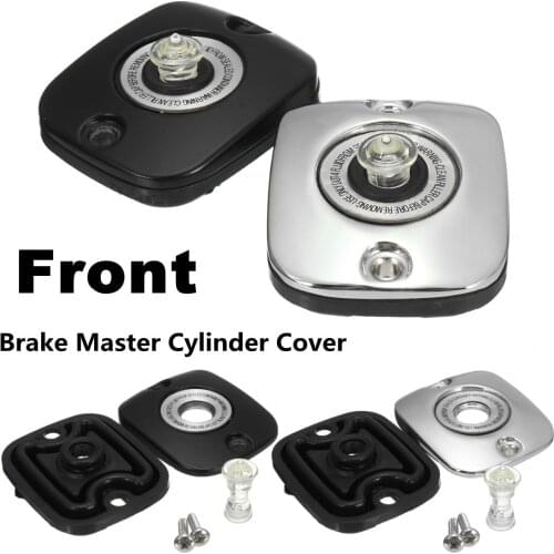 Motorcycle Front Brake Master Cylinder Cover for Harley-Davidson 1996-2007 Chrome Black