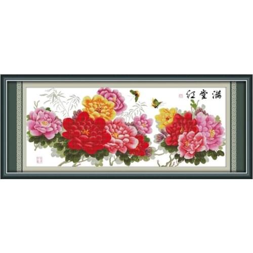 Success in every field(4) (wealth & good luck) cross stitch kit 14ct 11ct count print canvas stitching embroidery kits for audlt