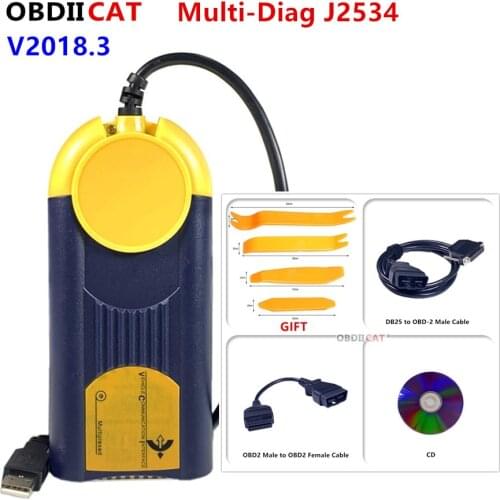 Actia Multidiag J2534 Multi-diag J2534 2018.03 MultiDiag Access Pass-Thru OBD2 Device Multi Diag J2534 Diagnostic Tool