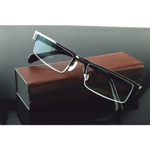 Titanium Alloy Business Style Half-rim Multi-layer Coating Lenses Reading Glasses +0.75 +1 +1.25 +1.5 +1.75 +2 +2.25 +2.75 to +6