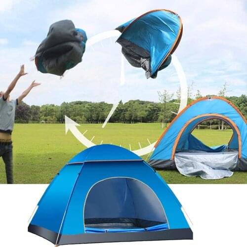 Outdoor Family Travel Camping Tent Automatic Open Beach Pop Up tent 2-4 Person Protable Backpacking Ultralight Waterproof