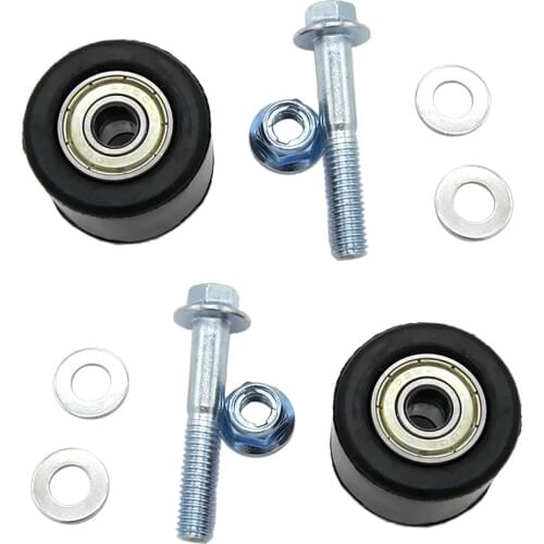 2pcs 8mm Pulley Chain Tensioner Roller for Yamaha YFZ 350 Banshee Motorized Bicycle Bike ATV - Black