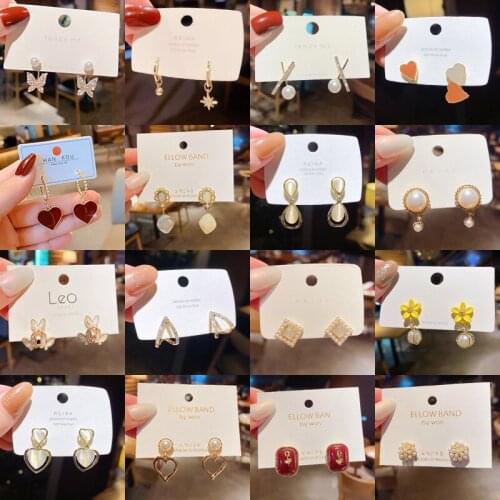 Earrings 2021 Trend Korean Fashion Pearl Earrings for Women European&American Personality Style Explosion High-end Stud Jewelry