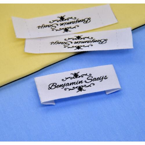 Sewing labels / Custom brand labels, Clothing labels, Sewing, Fabric 100% cotton, custom text (FR070)