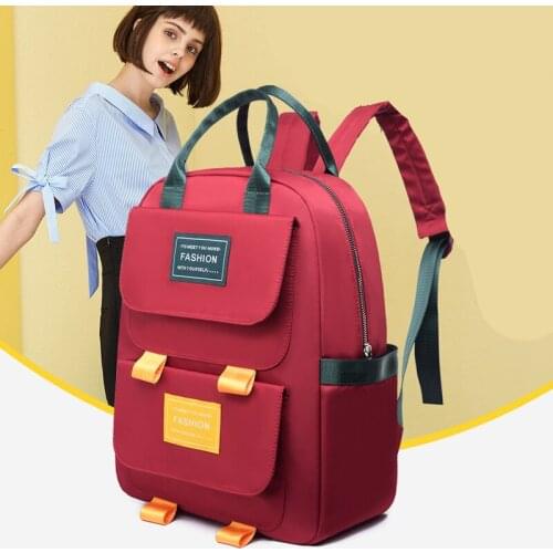 Teenage Girl Shoulder Bags Female 2021 Backpack New Trend Female Backpack Fashion Casual Women Backpack Nylon School Bags