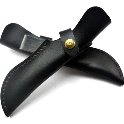 Universal Straight Cutter Scabbard Durable cowhide Leather Sheath Fixed Blade Knife Pouch Cover Multi Holster Portable