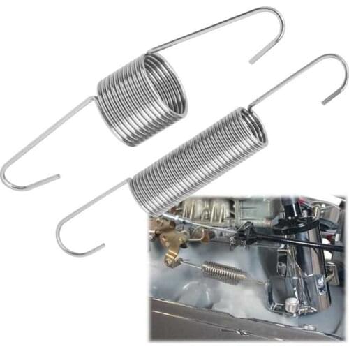 Throttle Return Spring Bracket with Dual Springs Kit Stainless Steel Chrome Fit for Chevy Engines Auto accessories