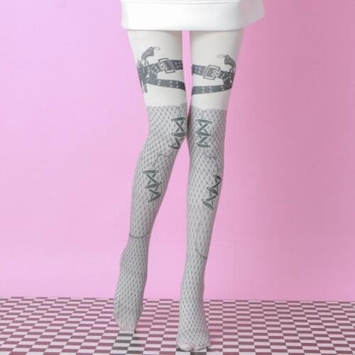 Japan Tights High Quality New Designs Plaid Print Pantyhose Womens Fashion Stockings