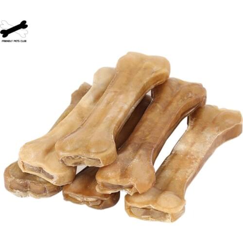 Pet Dog Toy Supplies Chews Toys Leather Cowhide Bone Molar Teeth Clean Stick Food Treats Dogs Bones for Puppy Accessories