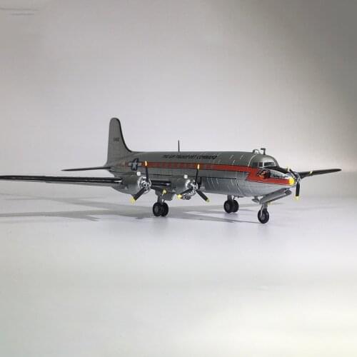 1/144 WWII C-54 ATC Skymaster Transport Diecast Metal Military Plane Aircraft Airplane Model Toy for Collections