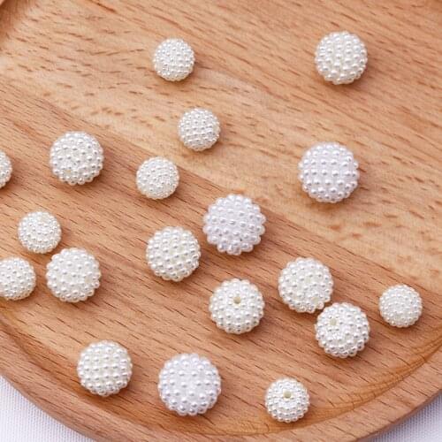 10/12/14/20mm ABS Pearl Beads Bayberry Beads Round Loose Beads Imitation Garment Beads For Jewelry Making DIY Accessories