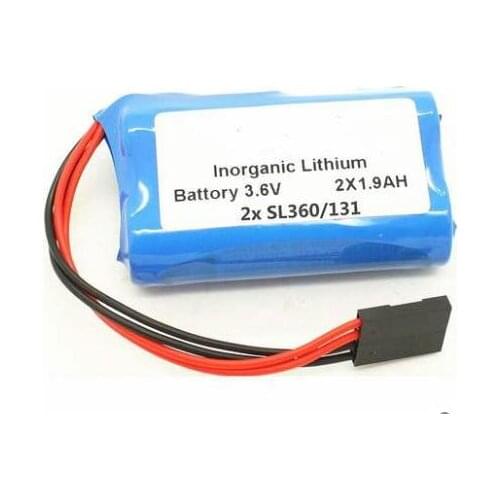 10PCS 3.6V 2x1.9ah 2xSL360/131 360/131 SL360 lithium battery SL360/131 batterise Tsx17 battery Take the plug