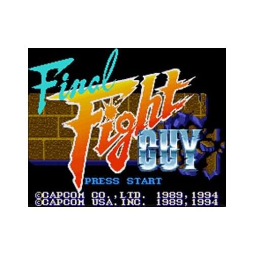 Final Fight Guy 16 bit Big Gray Game Card For NTSC Game Player Drop Shipping