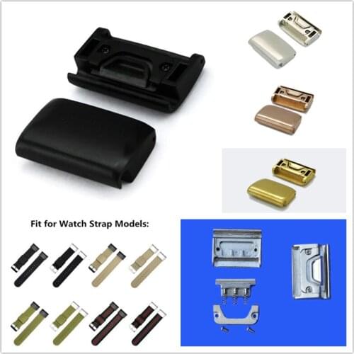20mm 22mm 26mm Stainless Steel Watch Adapters For Garmin Fenix 5/5X/5S Replacement Smart Barcelet Watch Accessioes PVD Black