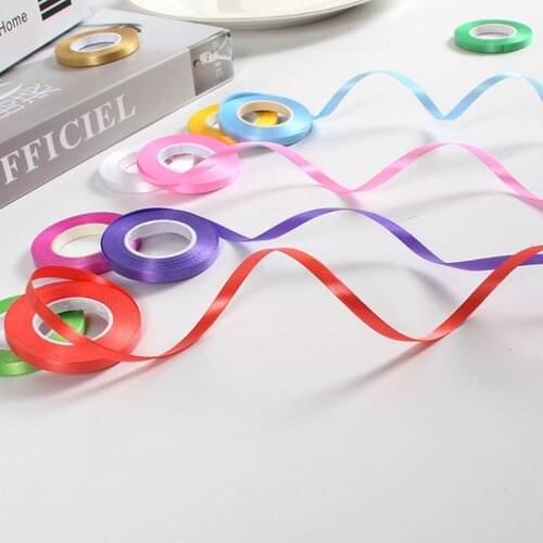 3pcs 5mmx10m Wedding Balloon Ribbon Wedding Birthday Party Balloon decoration ribbon cake gifts DIY packing accessior