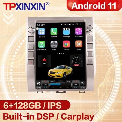 6+128G Android 11 Tesla Screen Multimedia Stereo For Toyota Tundra 2013 2014 2015 2016 2017-2020 Radio Receiver Player Head Unit
