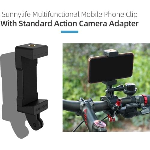 GoPro sports camera accessories selfie stick mobile phone clip universal bicycle riding fixed bracket