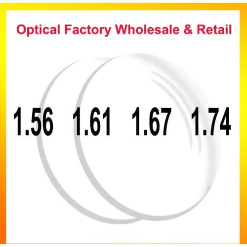 1.56 1.61 1.67 1.74 Anti-Blue Light Aspheric Prescription Lenses For Myopia Presbyopia Astigmatism Plus Hard & Film Resin Lens
