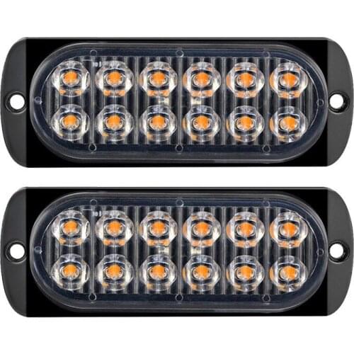 Car Truck Warn Safety Urgent Light DC 12V 36W 12LED White/Red/Yellow Super Bright Off-Road SUV LED Work Lamp Driving Fog Lights