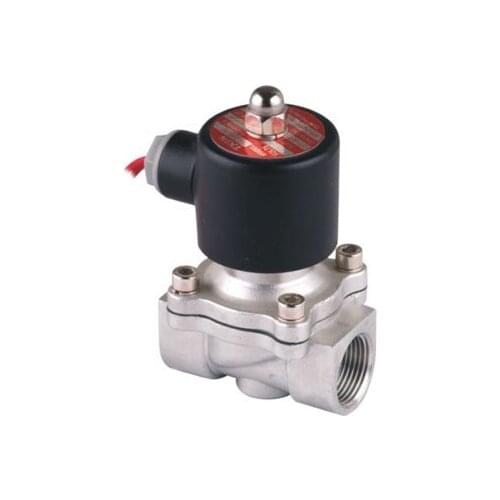 Free Shipping 5PCS 3/4" 20mm Stainless Steel Solenoid Valve Normally Closed 2Way VITON Oil Acid DC24V