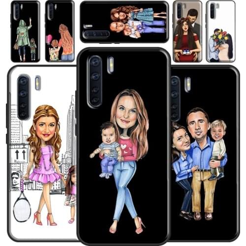 Baby Mom Fashion Girl Phone Case For OPPO A53 2020 A5 A9 A31 A52 A72 A92 A83 A91 A93 A1K A15 A3S A5S F5 F7 Cover