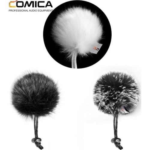 COMICA Windmuff CVM-MF1 Outdoor Furry Microphone Windscreen for Clip on Lavalier Lapel Microphone