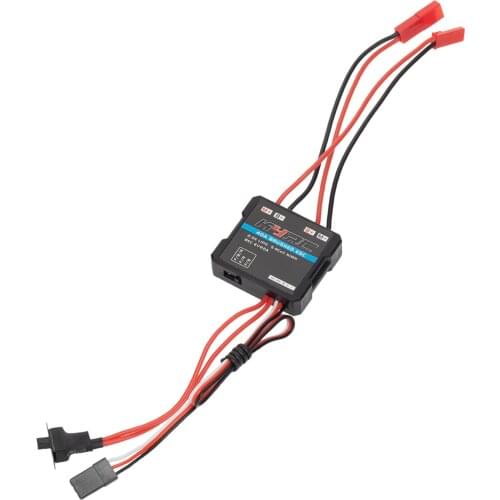 Two-way Climbing Mode Brush 40A ESC Speed Controller with 3A/6V BEC for 1:16 1:18 RC Model Car Crawler Tank Boat Short Truck
