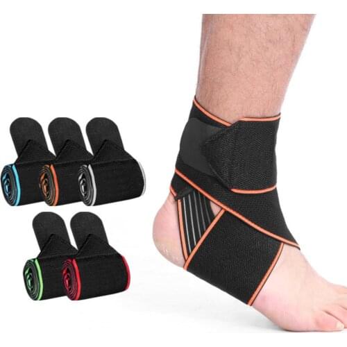 1Pc Elastic Nylon Strap Ankle Support Brace Football Fitness Heel Protector Sport Fitness Guard Band Foot Bandage