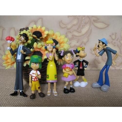 Pvc figure El--- c ha vo Ka rt doll ornaments 6pcs/set