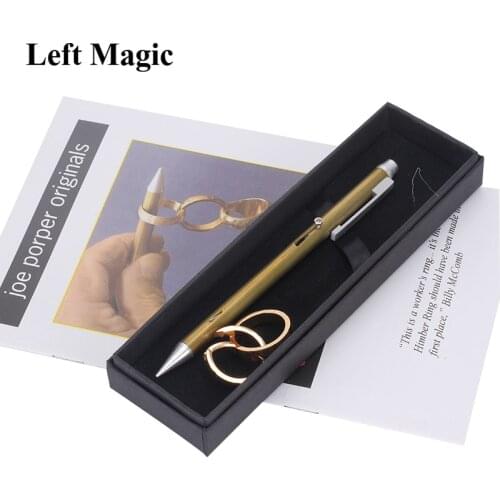 Ghostly Linking Finger Rings (Gimmick) 2.0 Magic Tricks Magician Close Up Props Illusion Ring Visibly Unlink Magie