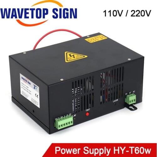 WaveTopSign HY-T60 Co2 Laser Power Supply for CO2 Laser Engraving Cutting Machine with Long Warranty
