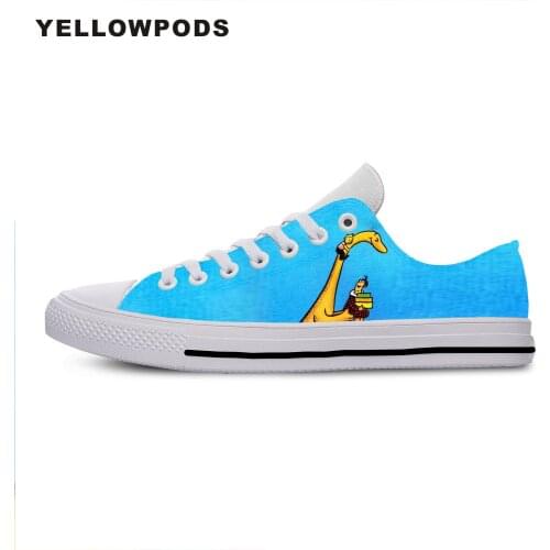 Mens Casual Shoes Hot Sale Cartoon Cute For Danny And The Dinosaur Men Breathable Canvas Walking Man Shoes Factory Sales