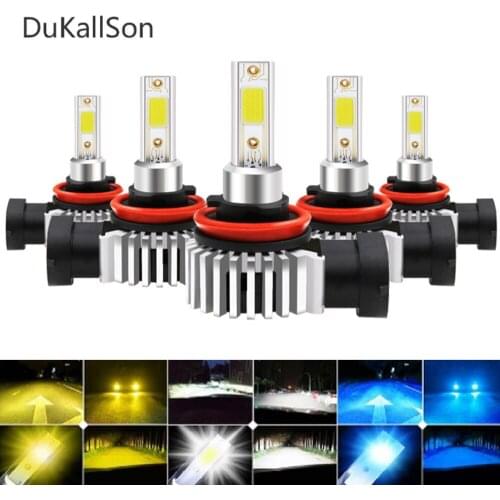 NEW 2Pcs H1 H3 H4 H7 Led H8 H11 LED HB3 9005 HB4 9006 Led Headlights Mini 12000LM Car Light Bulb Automobiles Fog Lamp
