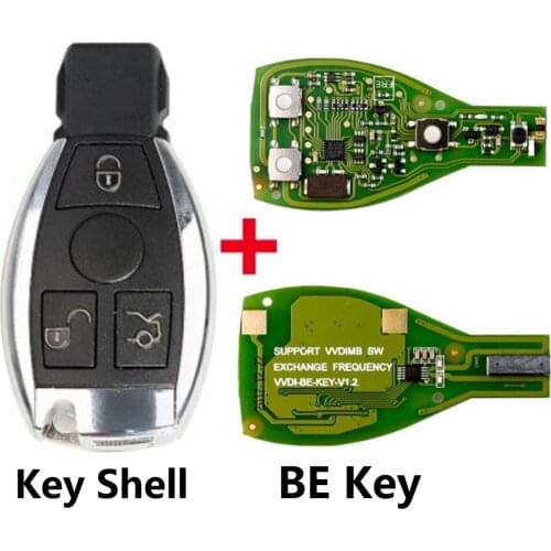 Original XHORSE VVDI BE Key Pro Improved Version Perfectly With Smart Key Shell 3 Buttons for Mercedes Benz
