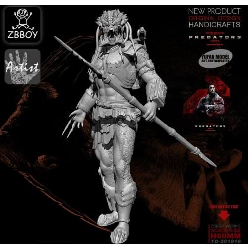YUFAN ZBBOY 1/32 Resin Kits Jagged Warrior Resin Soldier Model self-assembled TD-201916