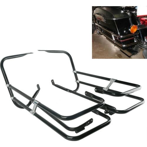 Motorcycle Saddlebag Guard Rail Bracket For Harley Touring Road Glide Electra Glide Road King Street Glide FLHX 1997-2008
