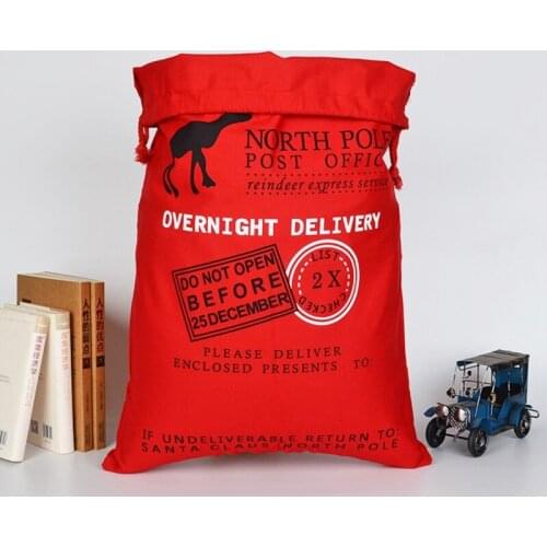 Christmas Decorations For Home Storage Souvenir Bag Santa Sacks Cute Deer Ornament Navidad Family Stockings Candy Gifts Bag