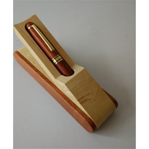 1 set Handmade Rosewood+Maple Fountain Pen and box Copper Nib as Festival Gift for bussiness and school