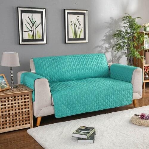 Quilted Anti-wear Sofa Covers for Dogs Pets Kids Anti-Slip Couch Recliner Slipcovers Armchair Furniture Protector 1/2/3 Seater