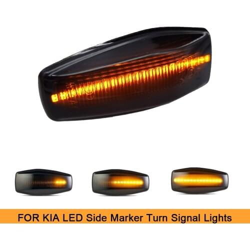 For Kia Morning Picanto Sportage Opirus Sedona MK2 MK3 Amanti Rio MK2 Car Side Marker LED Dynamic Indicator Lights