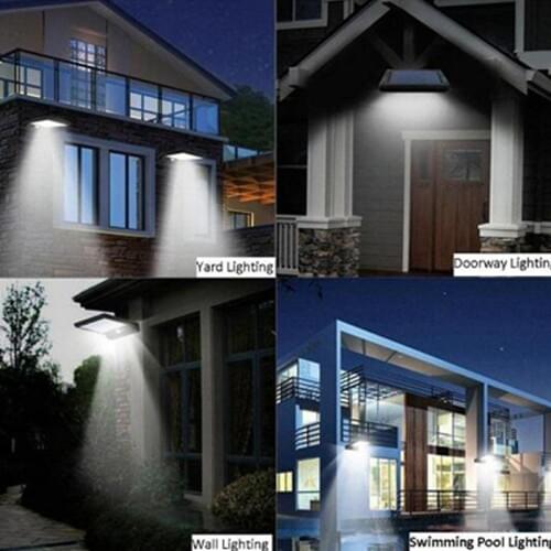 Led solar spotlights for outdoor Waterproof Lamp PIR Motion Sensor Street Light Solar Lights for Garden street wall solar Light