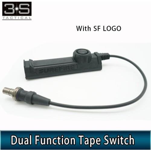 Tactical Weapon Flashlight Switch Dual Function Tape Switch With Surefir Logo For M300 M600 M951 M952 Rifle Light Constant-ON