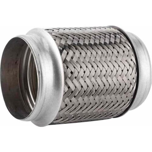 Exhaust manifold stainless pipe Stainless Steel Exhaust Flexible Pipe Braid Repair Tube Joint 150x89mm/6x3.5in exhaust pipe
